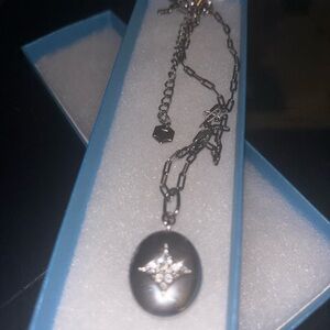 Elegant Silver locket Necklace by tcs retired
